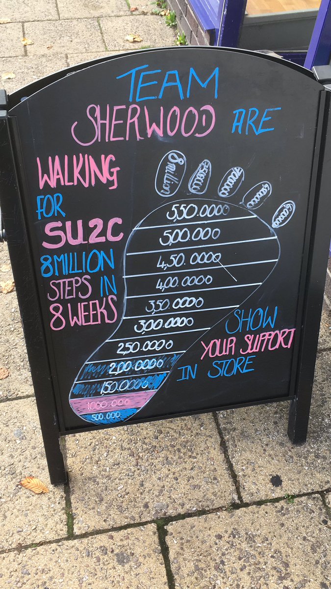 Go team Sherwood 200,000 done already 🎉🤜