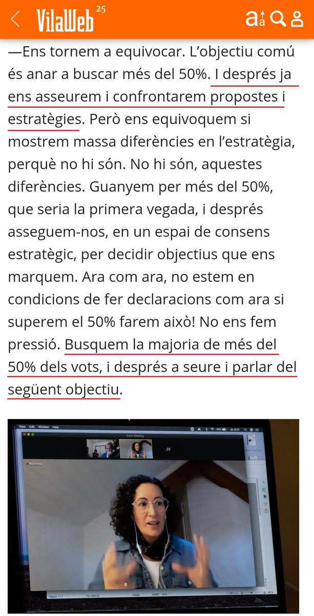 ClaraPonsati's tweet photo. Sembla que la unitat estratègica consisteix a no explicar l'estratègia als votants. Si és així, no anem bé. https://t.co/4ANr1vCkaH