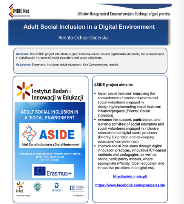 EuroFUE_UJI's tweet photo. Our @EUErasmusPlus projects @ASIDE and #CIAproject had the opportunity to be presented on the IX International Scientific Conference in Czestochowa, Poland🇮🇩👏
Here are some of the posters presented in this exchange of good practices event➡️ https://t.co/RGWhyBFvhY https://t.co/ZQQ7xEmjcv