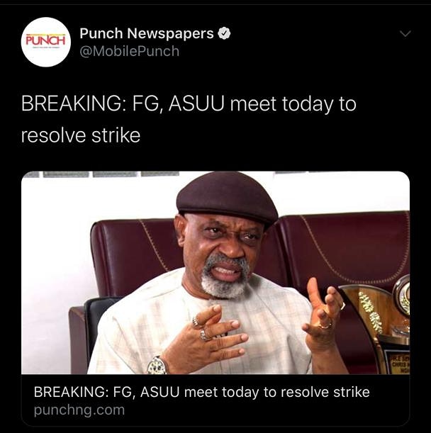 Suddenly, ASUU is remembered and NYSC... #endpolicebrutality