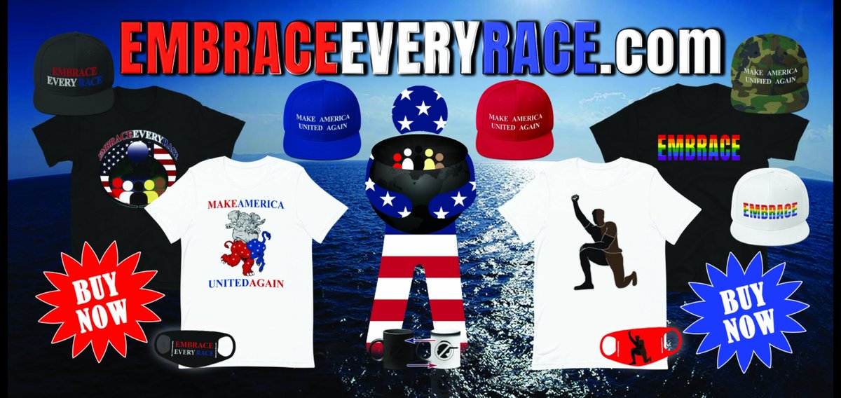 EMBRACEEVERYRAC's tweet photo. Please log on &amp; support us in our quest to UNITE this country regardless of race, color, political beliefs, &amp;/ or sexual preference by buying our apparel as well as encouraging those who you know to do the same! Let's UNITE OUR country, lets Embrace Every Race #LOVEEVERYONE #VOTE https://t.co/AJ9NkygO9o