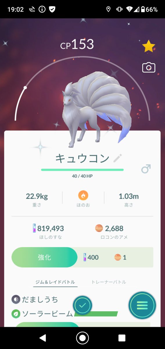 キュウコン色違い