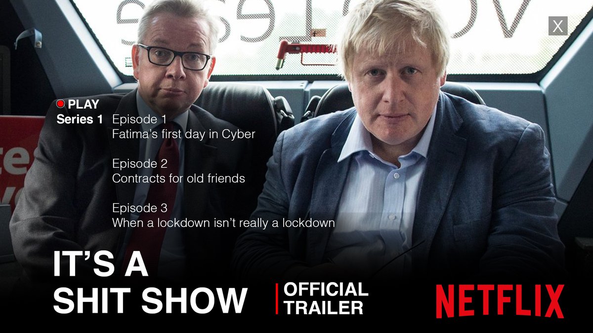 IT'S A SHIT SHOW. If the Government were a #netflix series 😂 #COVIDIOTS #UKGovernment #lockdown #Covid19UK #COVID