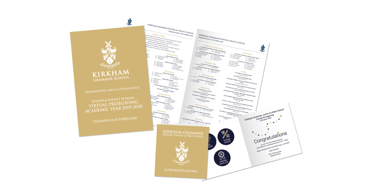 It’s an honor being able to work with <a href="/KirkhamGrammar/">Kirkham Grammar School</a>   School for so many years and we have just produced their virtual prizegiving programme for their junior school.