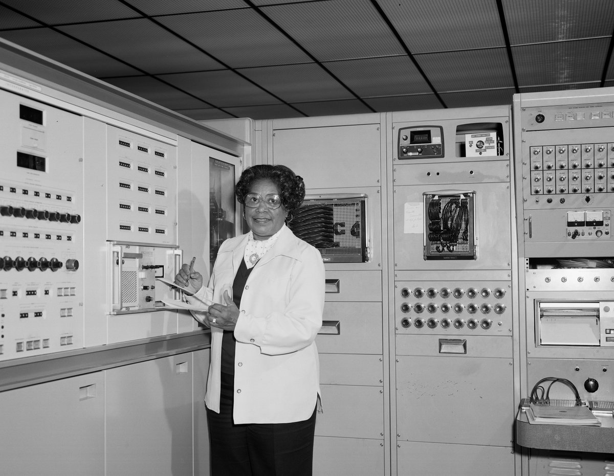 Mary Jackson was NASA's first black female engineer. She developed expertise working with wind tunnels and analysing data on aircraft flight experiments. After 30 years with NASA, she decided to become an equal opportunity specialist to help women & minorities.  #BlackHistoryMonth  