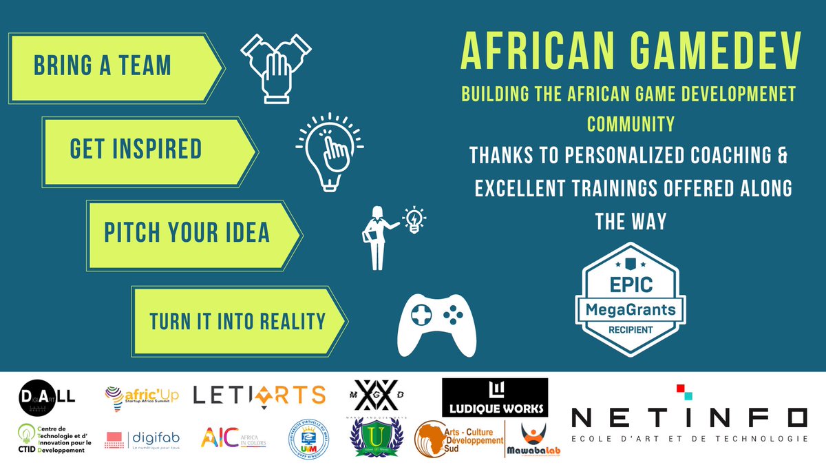 letiarts's tweet image. If you have a team and a creative idea that can come true with #Unreal_Engine, don't hesitate to join us and register via this link:
en.africangamedev.com/inscription
