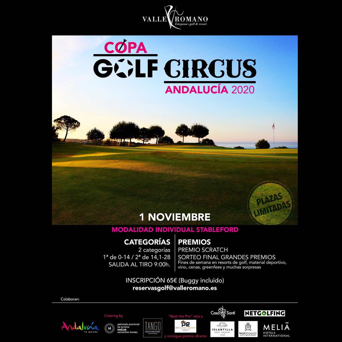 Quieres pasarlo bien? Disfrutar con amigos ? Apúntate a nuestro próximo torneo <a href="/GolfCircus/">Golf Circus Magazine</a> <a href="/valleromanogolf/">Valle Romano Golf</a> el próximo día 1 de Nov. Inscripciones en reservasgolf@valleromano.es
