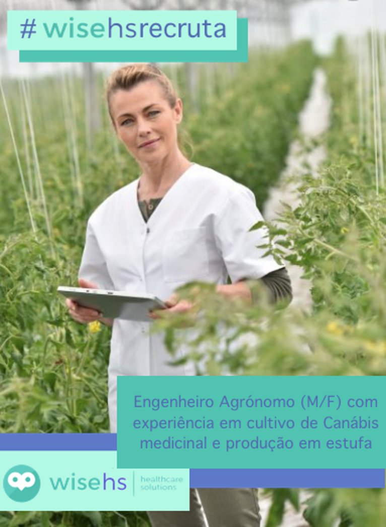 WiseHs's tweet photo. WiseHS está a recrutar Engenheiro Agrónomo (M/F) com experiência em cultivo de Canabis medicinal e produção em estufa(Porto (e /ou Lisboa)
Saiba mais, envie e-mail para: dg@wisehs.eu
Para mais informações sobre a WiseHS consulte: https://t.co/tBg6cjXjWQ
Bem-vindo à nossa equipa!! https://t.co/3LZfNBI6aK
