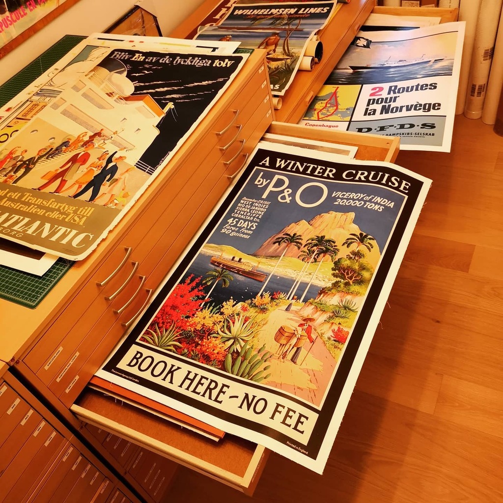 Dreaming of a cruise? Love vintage cruise line posters! 😍😎 #oceanliners #vintageposter #goldenageoftravel #travelbysea #posterteam #ivpda #travelhistory #travelposter #walldecor #steamship