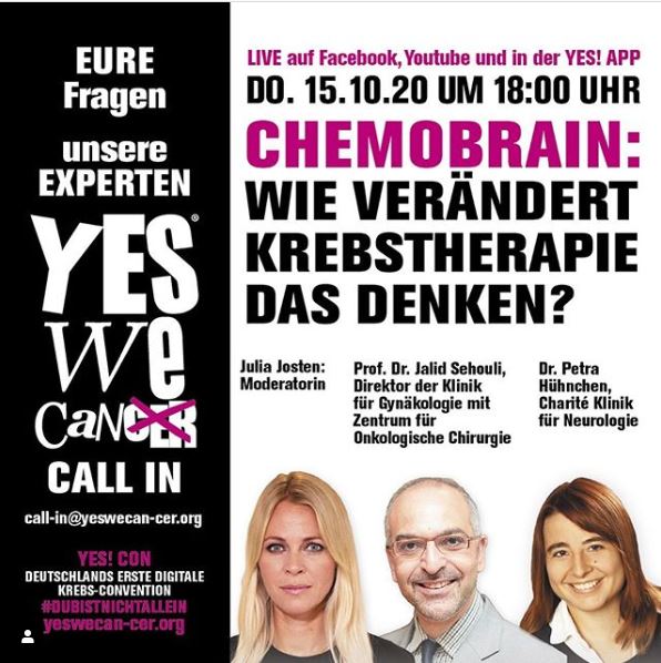 Heute Abend einschalten! #yeswecancer #dubistnichtallein #deutschestiftungeierstockkrebs #jalidsehouli