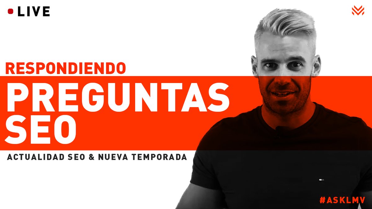 Lu1sma's tweet photo. Hoy a las 18:00H España estaré en directo contestando a muchas de las preguntas que me habéis estado haciendo estos días, hablaré de SEO y Presentaré la nueva temporada del canal.
¿Te vienes?
▶️https://t.co/bMCdJj2ebV
#ASKLMV
PD: Habrá alguna sorpresa :P https://t.co/4qyuCdjpdK