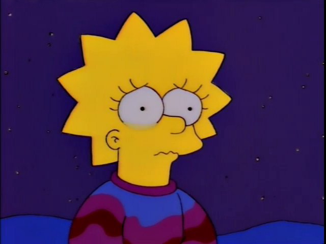 For me, it's the most heartbreaking moment in The Simpsons - the glee with which Bart ruins Lisa's new life, the confusion in the eyes of her (surely former) friends as they realise she's lied to them, and that sense of shame and horror in Lisa's eyes as she runs away