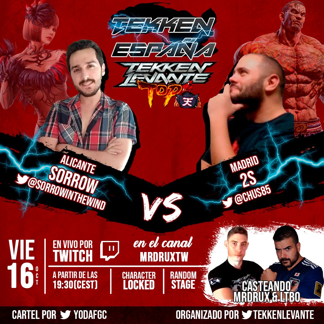 🔥🔥¡LEVANTE VS. MADRID!🔥🔥
Parte 2: 

Para continuar esta batalla tenemos un combate con mucha chicha!

La Anna de 💅 <a href="/sorrowinthewind/">JM</a> vs <a href="/Chus85/">2S</a> 🇹🇭 y su Fahkumram

Migramos al canal de <a href="/SrDrux/">MrDrux</a> que seguirá comentando con el gran <a href="/LTBO_Sama/">LTBO</a> 🎙️

twitch.tv/mrdruxtw