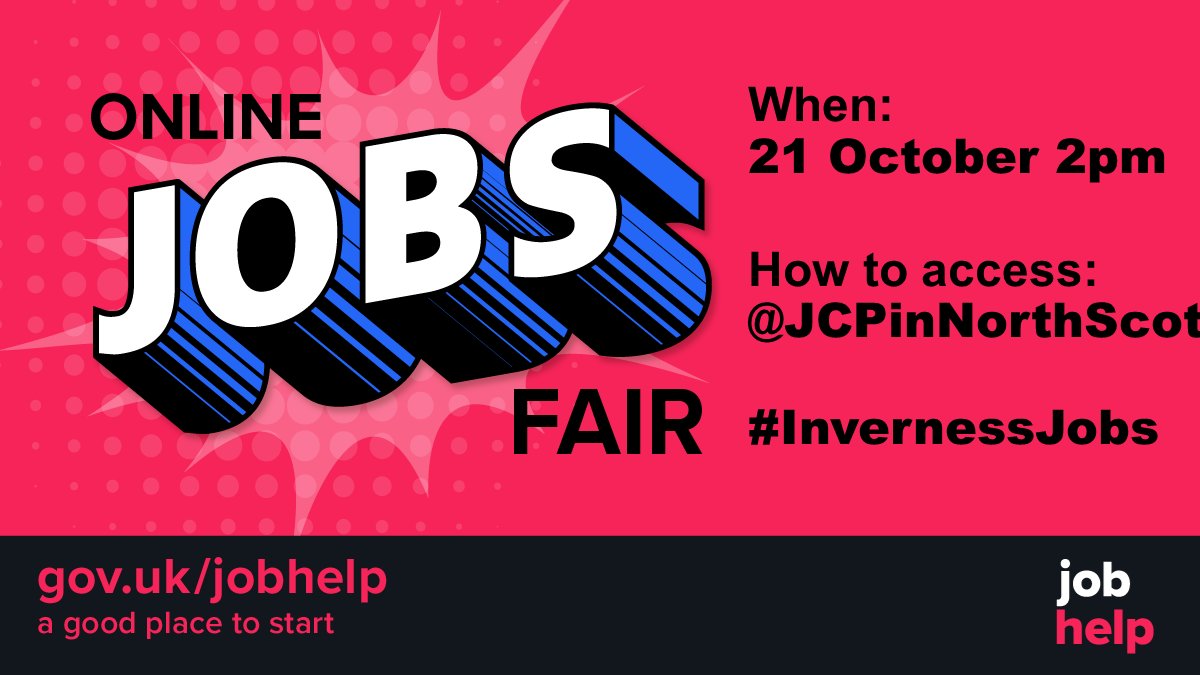 HiHopeOrg's tweet image. Looking for employment? Then @JCPinNorthScot are hosting a Virtual Job Fair on 21 Oct @2pm - tinyurl.com/y533qtqc #InvernessJobs #jobhelp