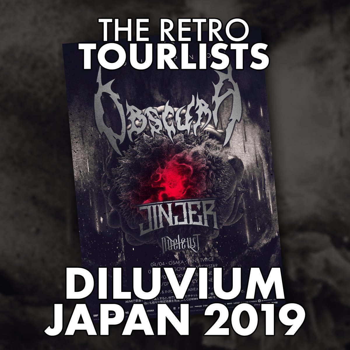 New playlist on Spotity!
Join us on a throwback to the DILUVIUM JAPAN 2019 tour with Jinjer and Mason. Enjoy 29 songs from this tour line-up here:
https://t.co/Ka5pl6z4Y7
#obscura #jinjer #mason https://t.co/HCaG9UwgNX