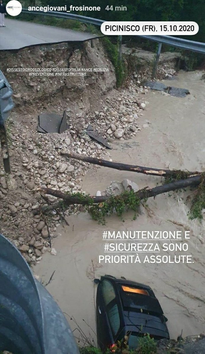 Quando capiremo che la #manutenzione è fondamentale per la messa in #sicurezza dei #territori? <a href="/ANCEgiovaniFR/">ANCEgiovaniFROSINONE</a> <a href="/ANCEgiovani/">ANCEgiovani</a> <a href="/ancenazionale/">ANCE</a> #ANCE #dissestoidrogeologico #dissestoitalia #infrastrutture