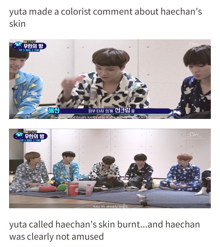 1.colorism colorist remarks about haechan skin