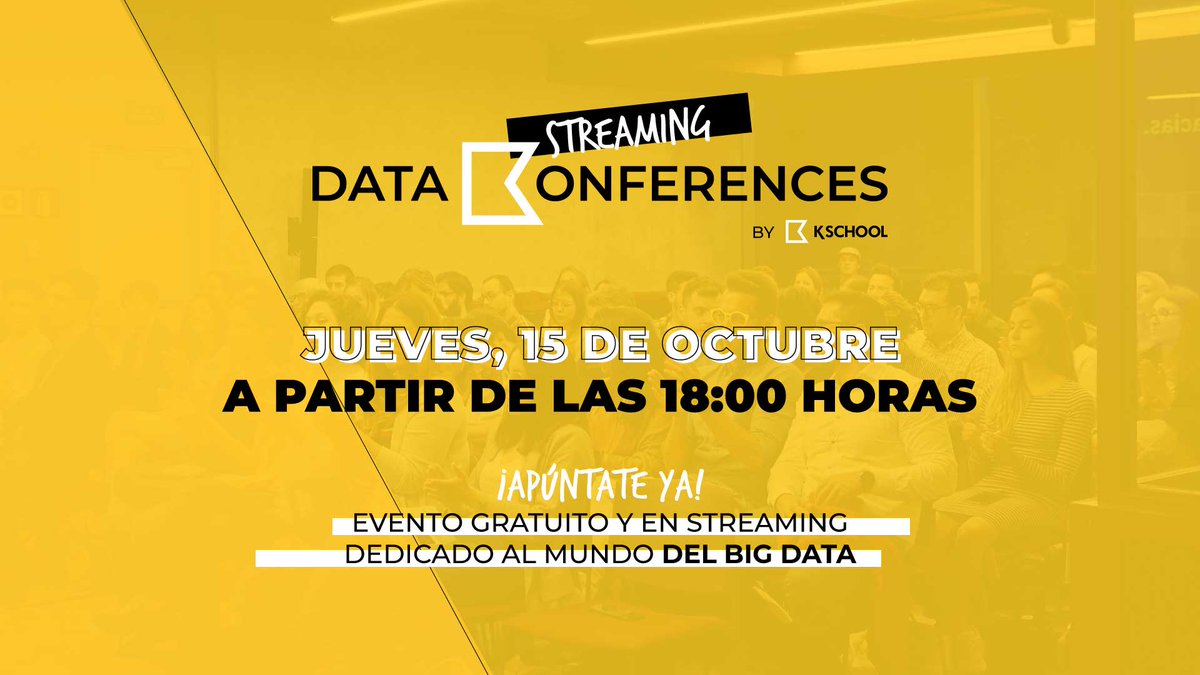 dksdigital's tweet photo. Esta tarde... ¡Data Konferences! 🎉 Prepara un buen bol de palomitas, ¡qué a partir de las 18:00h no querrás levantarte del sofá!
Apúntate ya y no te pierdas este evento dedicado al Big Data y el Data Science.
👉https://t.co/CZy1DJtSNV
#DataKonferences #KSchool #streaming https://t.co/OmfVpXE5xW