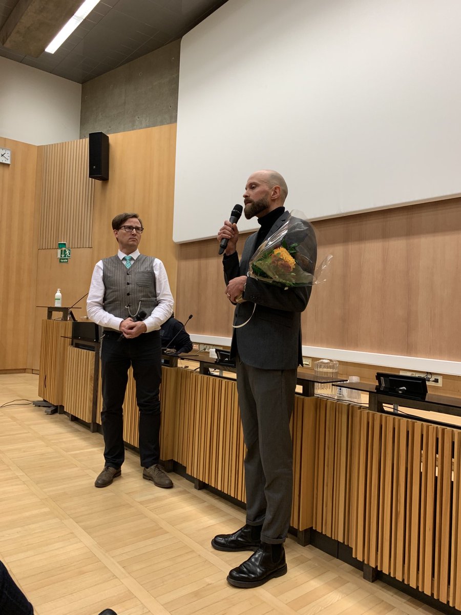 Onneksi olkoon Botnia-palkinnon voittaja Jouni Tikkanen ⁦@jounitik⁩ Voittajaa haastatteli Antti Leikas.