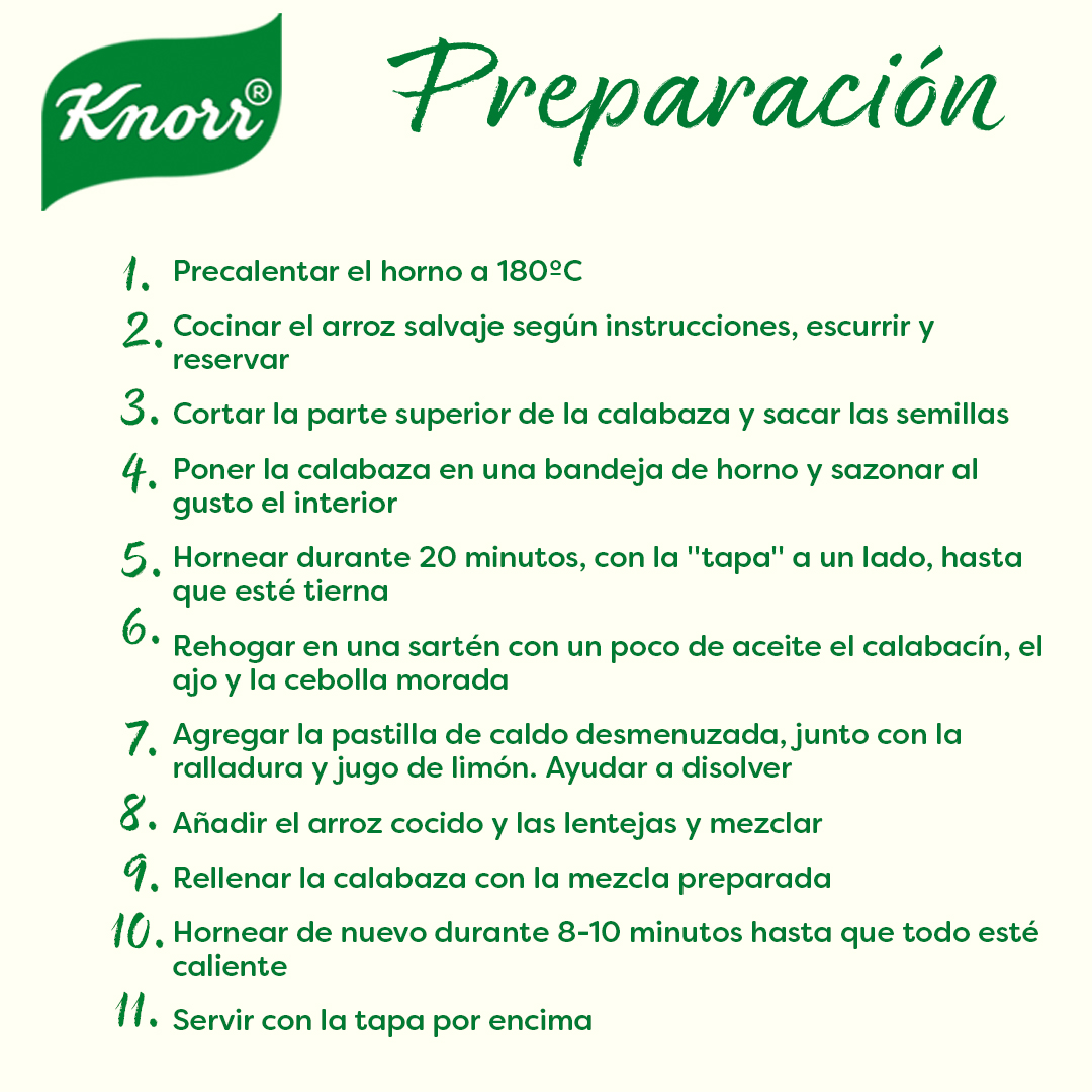 CALABAZA RELLENA DE ARROZ SALVAJE Y CALABACÍN. Una de las verduras de temporada es sin duda la calabaza. Cocina en tu propia casa esta increíble receta y disfruta de su sabor de la manera más innovadora🥒🥗. #pasiónporlasverduras #healthyfood
