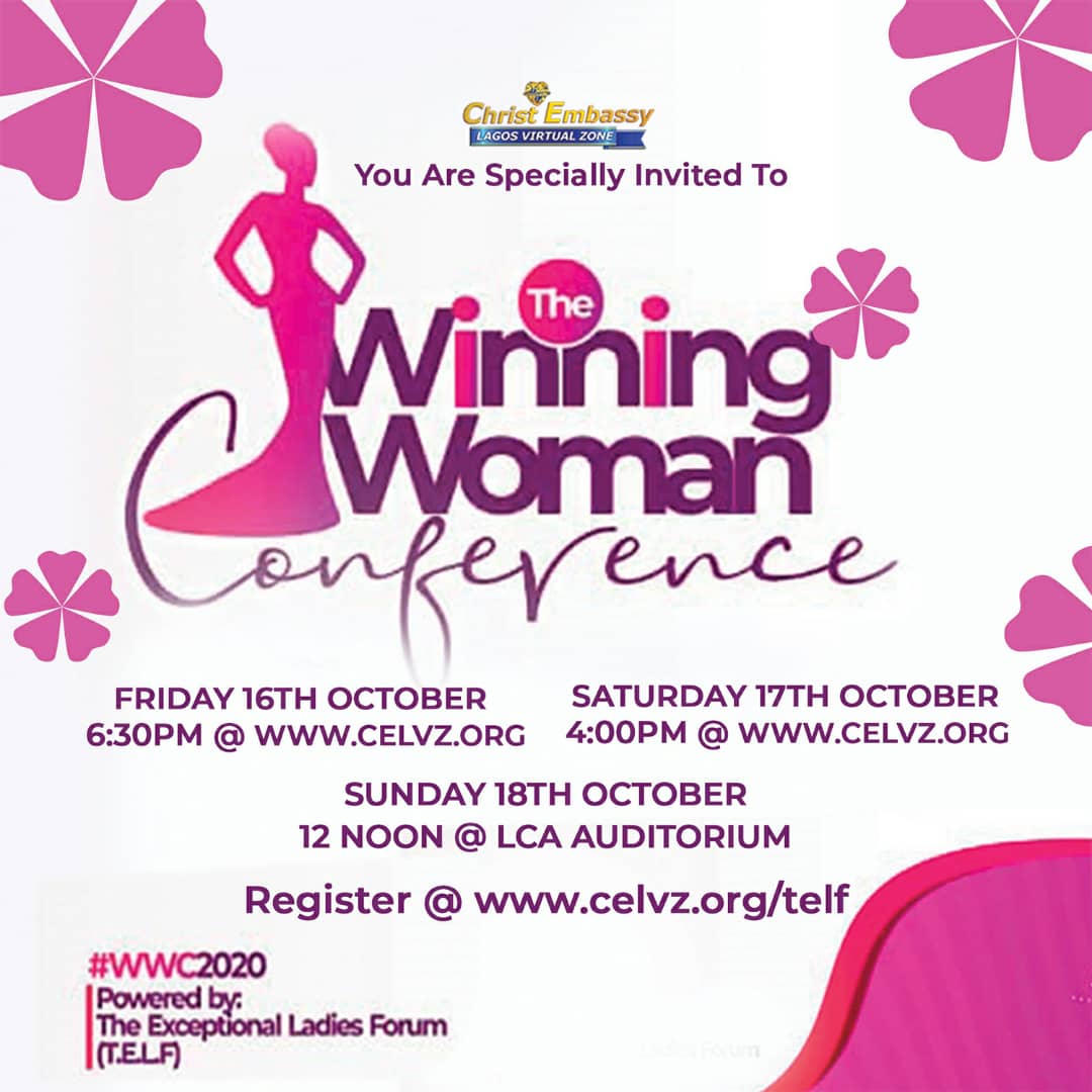 CELVZ1's tweet photo. 1 MORE DAY TO OUR MUCH ANTICIPATED WINNING WOMAN CONFERENCE STARTING @ 6:30PM TOMORROW @ https://t.co/GoaJ8beZSE 

🌼🌹EXCEPTIONAL WOMAN🌹🌼 

#CELVZ #WWC2020 #WinningWomenConference #TheYearOfPerfection https://t.co/Ce2wTIiMYO