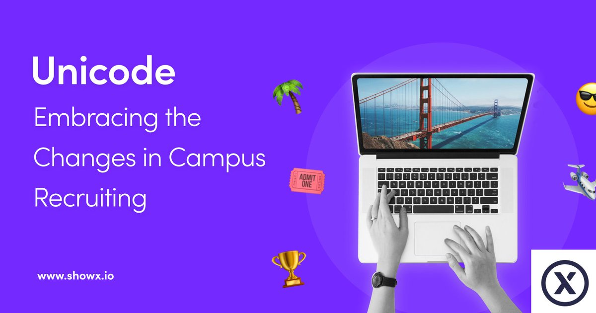Is online campus recruitment the way forward?

A post from Early Careers Specialist Jessica Booker got us thinking about the future of campus recruiting, and how Unicode can help solve some of the issues grad recruiters face

showx.io/blog/15-10-202… #campusrecruiting