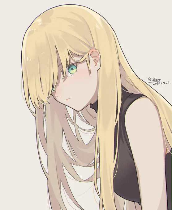 ありがとうございました!金髪ロングクール系女子の照れ顔?
https://t.co/vIXlsRZJfS #Skeb #Commission @skeb_jp 