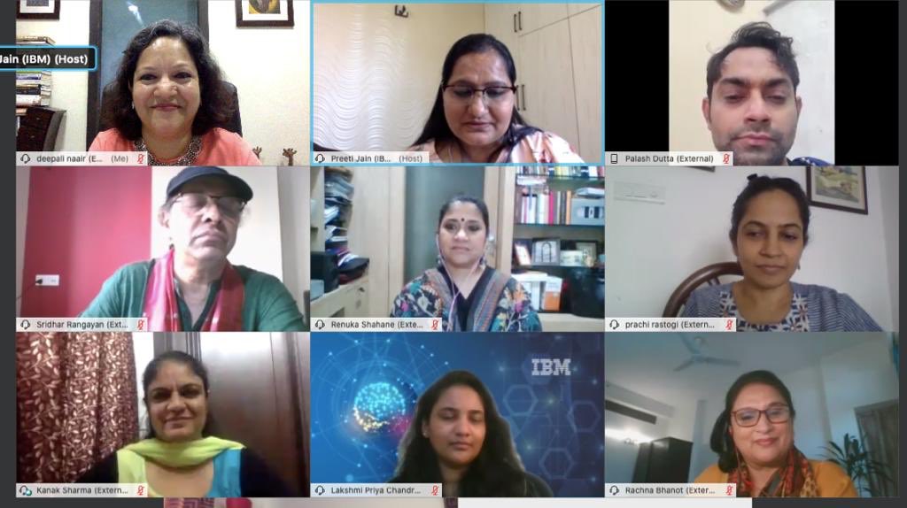What a pleasure to co-moderate the IBM Movie Matinee show &amp; panel discussion with Palash Dutta , Renuka Shahne, Jay Lin, Sridhar with my IBM colleagues, .<a href="/deepalinaair/">Deepali Naair 🎀</a> <a href="/Prachirastogi04/">Prachi</a> <a href="/latasingh2000/">Lata Singh</a> <a href="/tuhinapandey/">Tuhina Pandey</a> <a href="/YuktiPunjabi/">Yukti Punjabi</a> <a href="/preetig75/">Preeti Gupta</a>