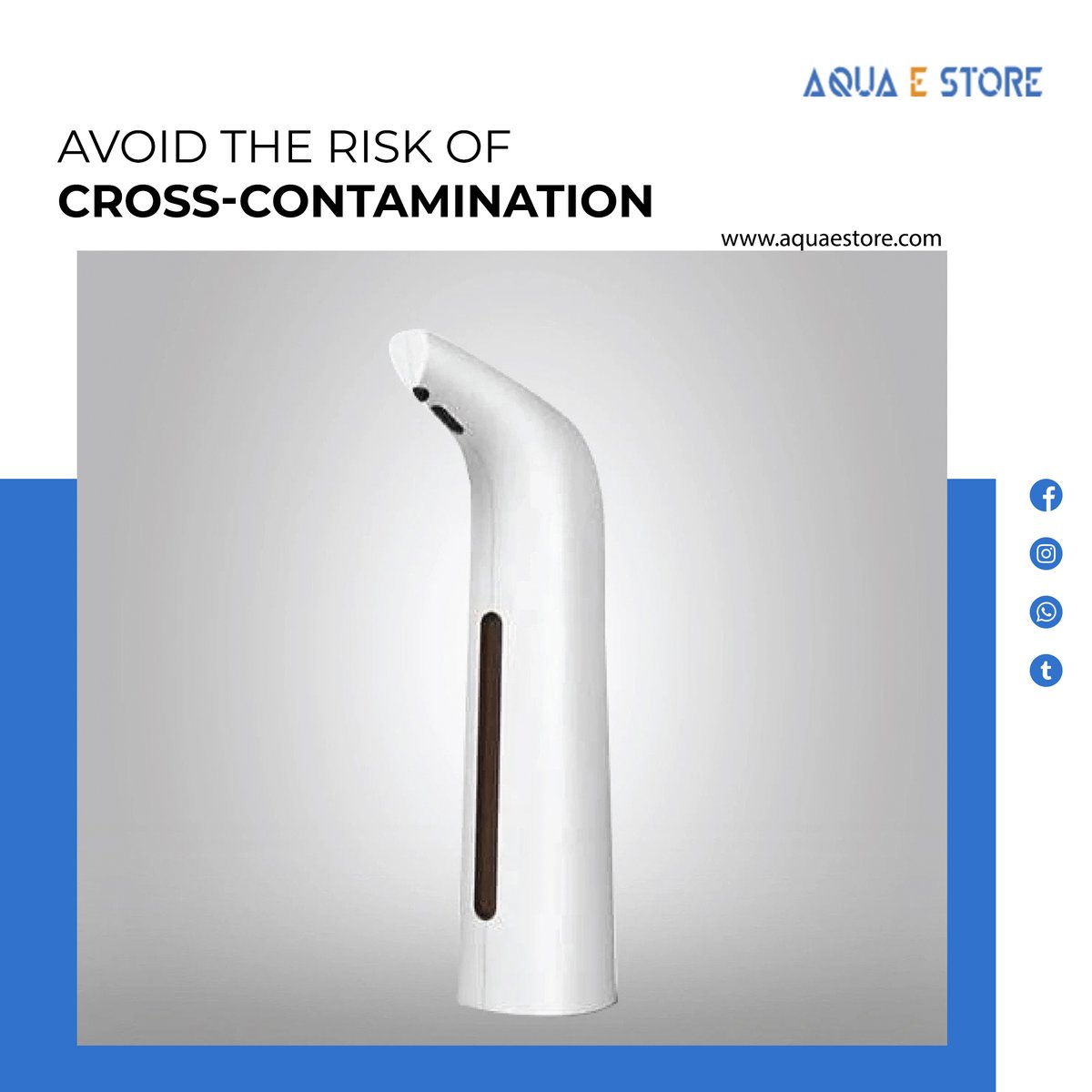 AquaeStore's tweet photo. Meet the growing needs for safe hygiene with touchless soap dispensers as they help to ensure that there is no cross-contamination between repeated uses.
Shop Now: https://t.co/X3SuKyGTMl
#soap #bathroomaccessories #dispenser #touchlesssoapdispenser #soapholder #contamination https://t.co/ADc5odOfV8