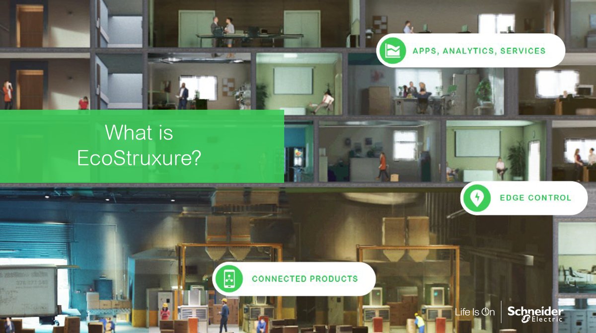 EcoStruxure architecture brings together energy, automation, &amp; software. It provides enhanced value around safety, reliability, efficiency, sustainability, and connectivity. Learn how EcoStruxure can enable you to be competitive in today's IoT economy: kamanautomation.com/schneider-elec…