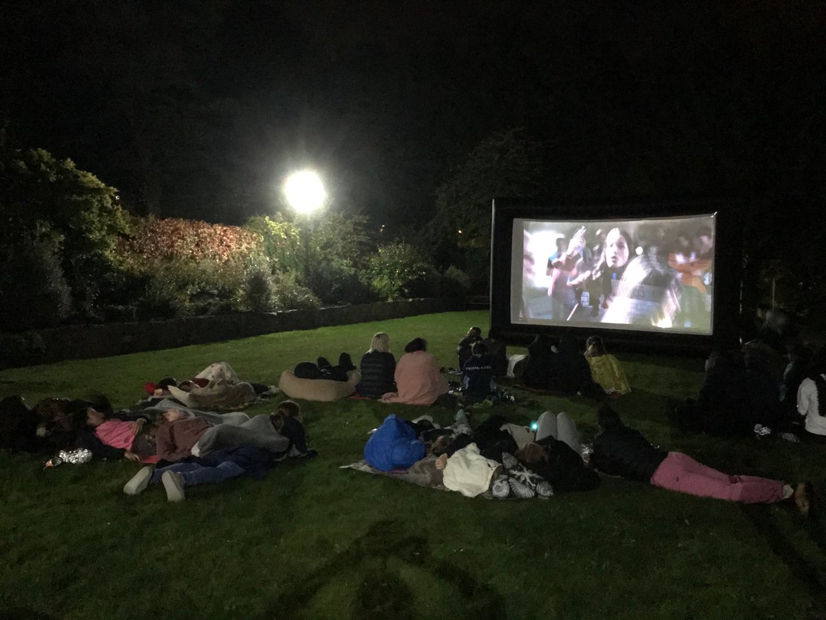 It was #movienight last night for St Mary's house. They watched #PitchPerfect together (provided with lots of popcorn!) at their very own open-air cinema - how lovely!