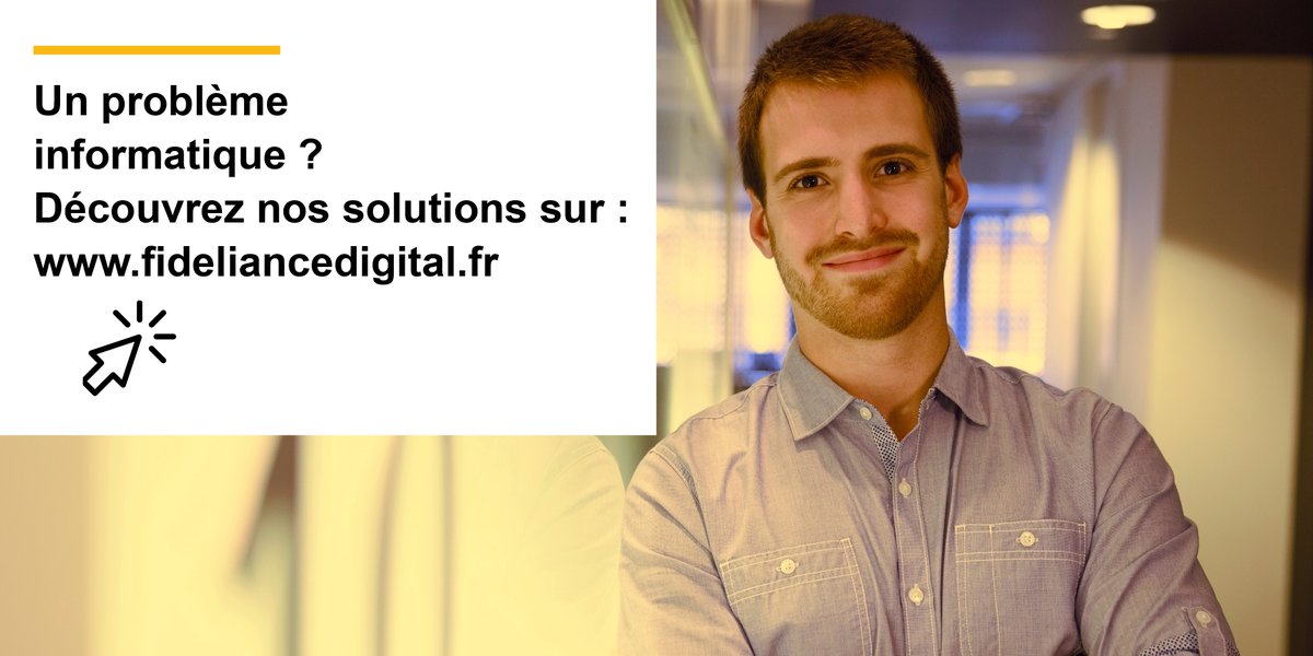 Vous avez un problème #informatique ? Nos experts de Fideliance Digital vous proposent un panel de solutions adaptées à vos besoins.
Découvrez leurs services sur : https://t.co/P8ZPjmkzHS https://t.co/xWkmsVNjbv