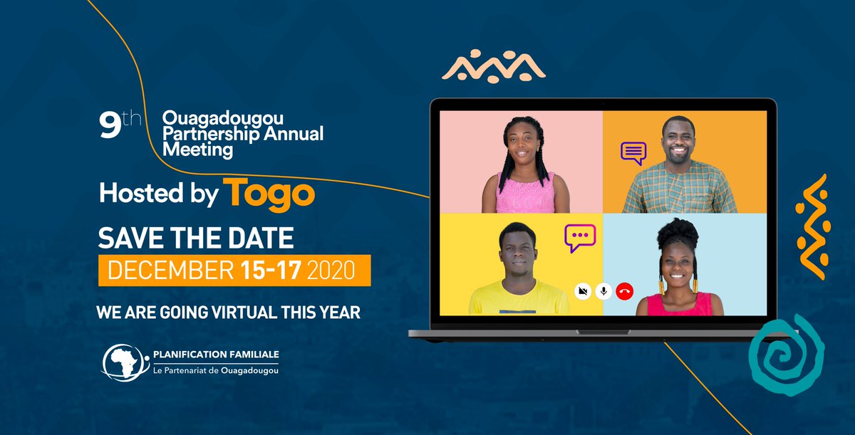 POuagaPF's tweet photo. #SaveTeDate : The Ouagadougou Partnership Annual meeting is going virtual this year! We will get back to you with more information very soon. #POapres2020 #RAPO2020 https://t.co/ChlHKX6yKB