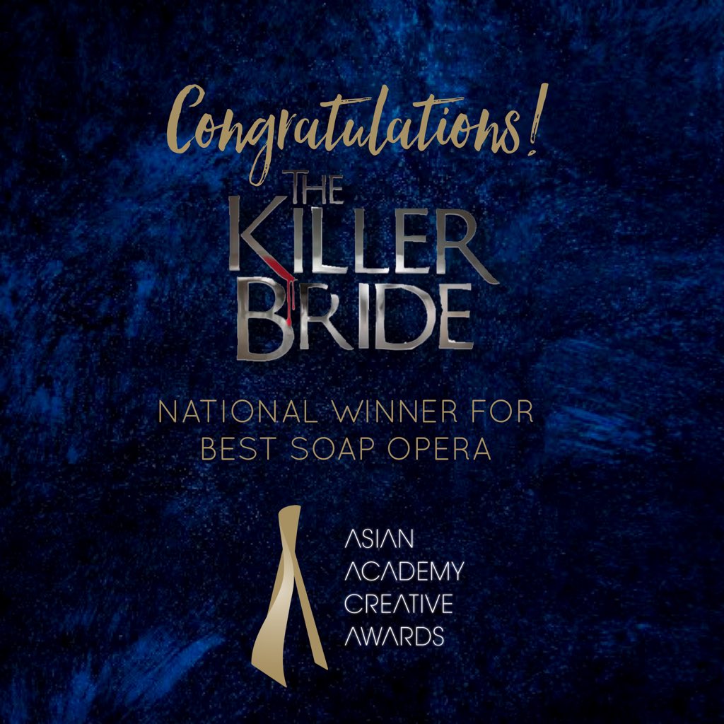 RCDNarratives's tweet photo. Congratulations #TheKillerBride for winning Best Soap Opera in Asian Academy Creative Awards 2020! 

Ang tagumpay na ito ay tagumpay ng bawat Kapamilya! 🤎 https://t.co/AD40gw7QMW