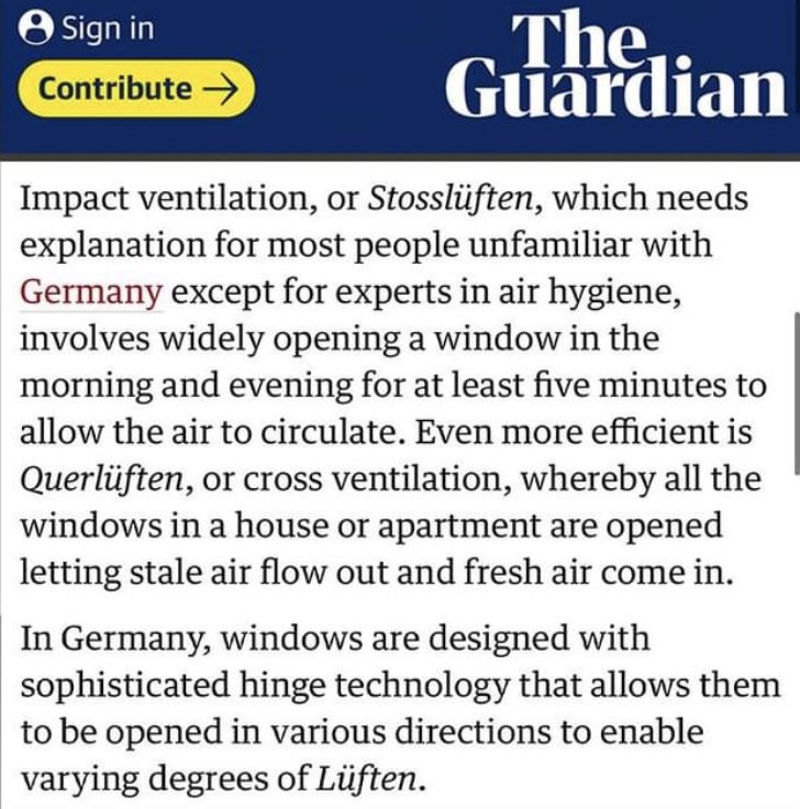 Germany. Famous for Stosslüften.