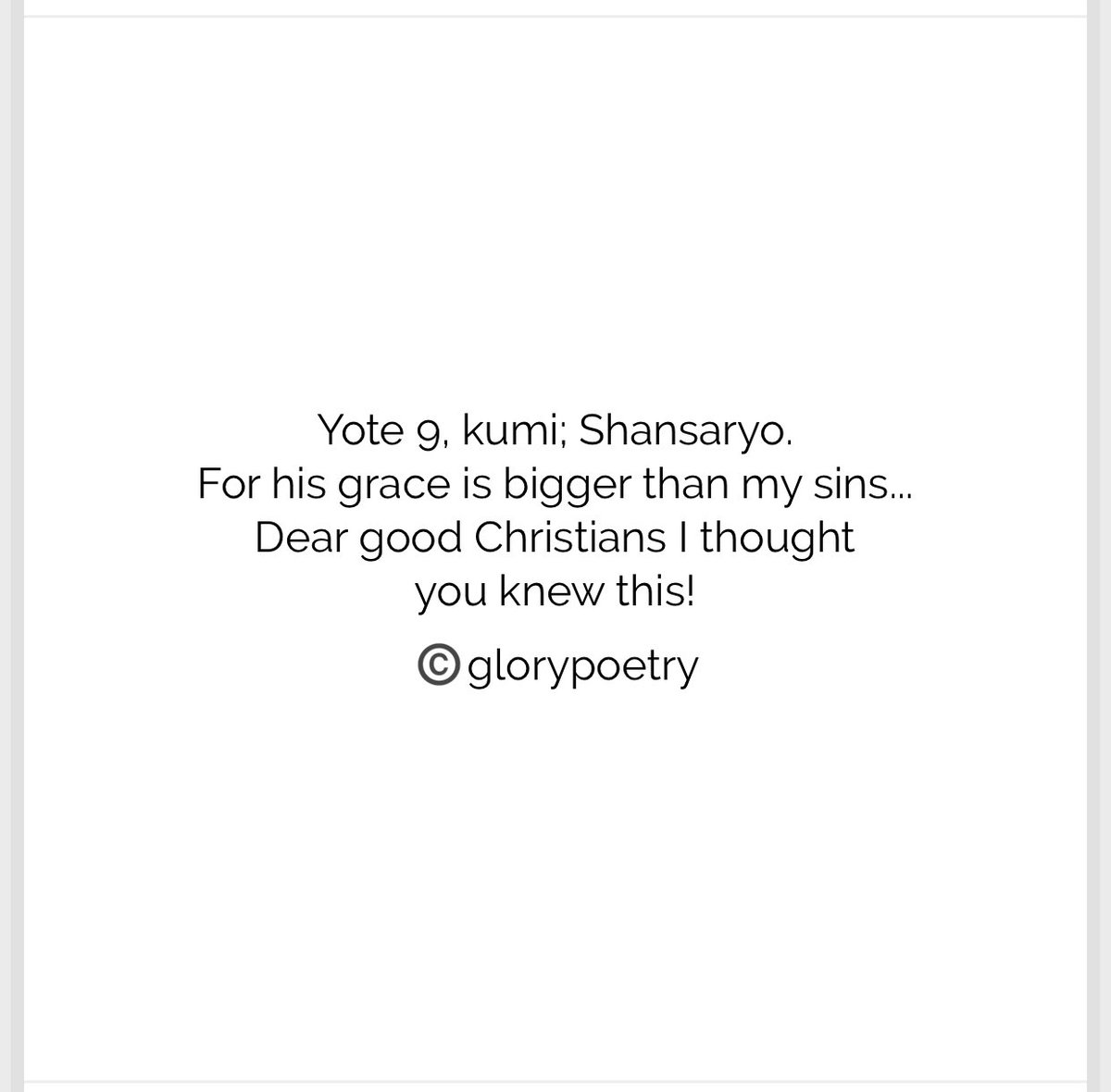 GloryPoetry's tweet photo. Neno: Shansaryo 
Maana:/ Nimesamehewa:\
Lugha: kimachame 
Kabila: Chagga 
•Dear Good Christians...
 With Love; your favorite poeT
#poet
#glorypoetry 
#Bible 
#Tanzania 
#poetrycommunity 
#mwalimuglorypoetry 
#nowwriteyourOwnstory🍃 https://t.co/MSKuPP2KrE
