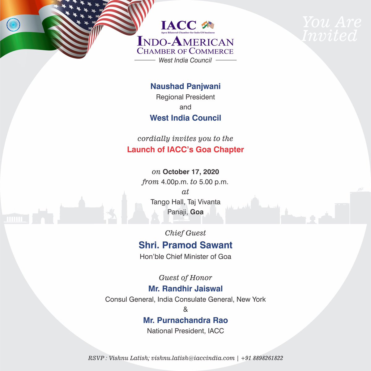 iaccindia's tweet photo. #BreakingNews | IACC- West India Council is launching a new chapter in Goa on October 17, 2020 under the able leadership of Mr. Naushad Panjwani, Regional President.

#IACC #WIC #GoaChapter #EaseofDoingBusiness #IndoUS #IndoUSTrade #IndoUSBusinessRelations https://t.co/va1NhjMwQC