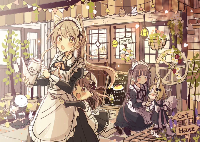 ラフと完成絵の比較 