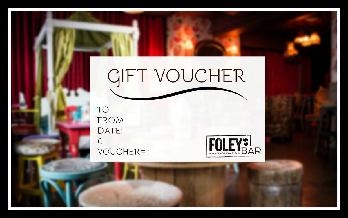 ❤️Support Local❤️

In this strange and unusual time a great way to show support for your favourite bar or restaurant is by purchasing a voucher!

For more info contact events@foleys.ie or call us on 01-6610115

#foleysbar #foleysdublin #dublinbar #dublin2 #supportlocal #localbar