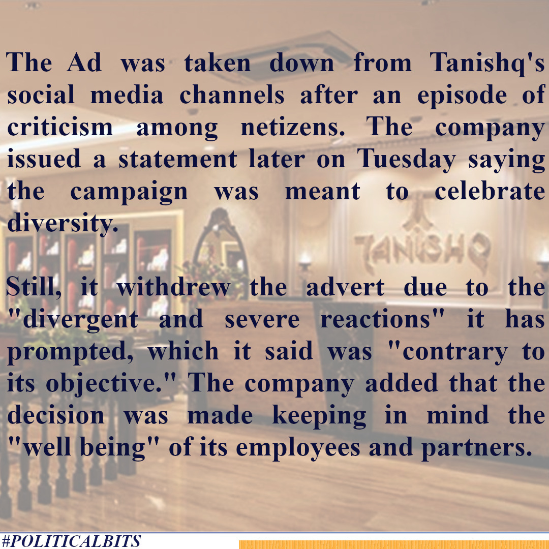 BitsPolitical's tweet photo. All you need to know about Tanishq Ad Controversy. https://t.co/gEgvZje0hT
