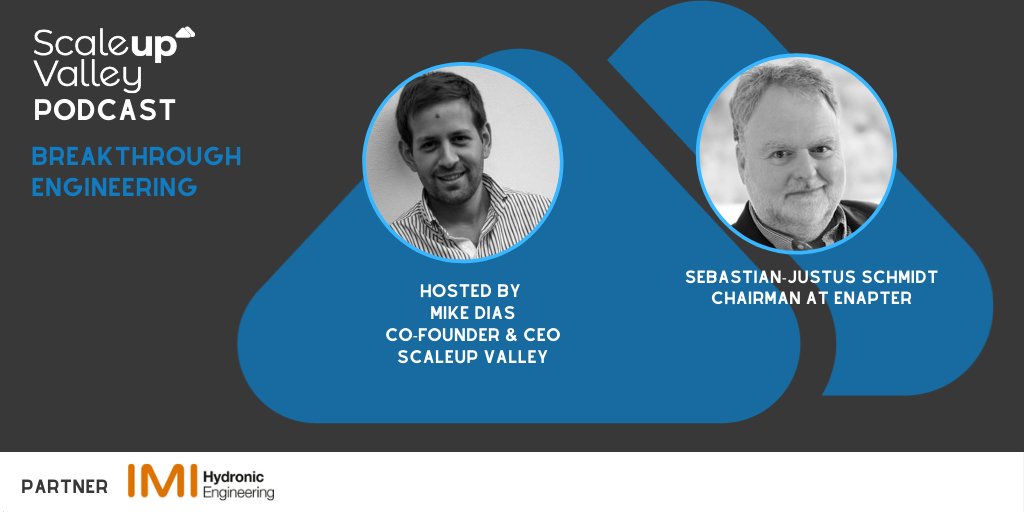 New episode! Mike Dias speaks with Sebastian-Justus Schmidt, Chairman at <a href="/Enapter_/">Enapter</a> 

Key Takeaways
- How to be efficient in the green sector
- Creating simplicity when it feels complicated
- Building a software based company today

Check it out: scaleupvalley.com/podcast