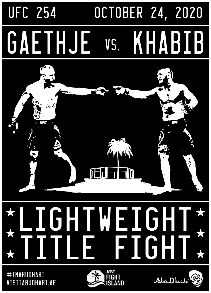 RT my poster design for KHABIB vs GAETHJE & get your name entered to WIN A FREE T-SHIRT from my shop! Winner will be picked Sunday, OCT 25th & can choose any design they like. Good Luck & Enjoy the Fight! https://t.co/yEuIh09DoL