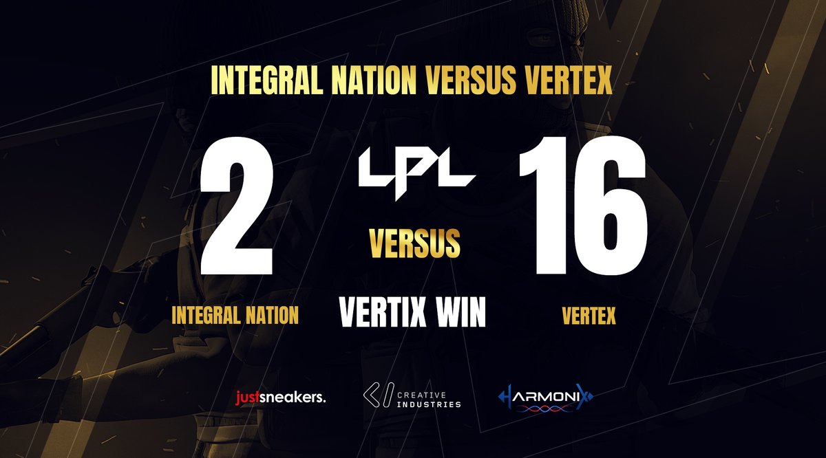 IntegralNation's tweet image. Really tough second map for the boys as @VertexESC take it 16-2 and the series 2-0.  Back to the drawing board for the team as we look to come back stronger next run!

Thanks to @LPL_CS for the matches and streams! #iNation #LOLPRO