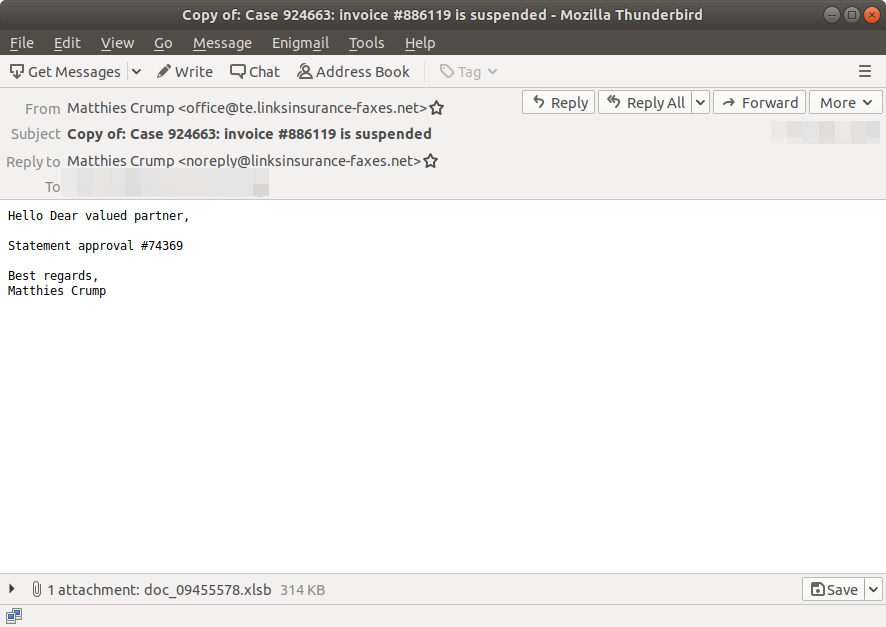 abuse_ch's tweet photo. Malspam with weaponized XLS file distributing #Ostap ๐ฃ
Payload on MalwareBazaar:
๐ https://t.co/mw8V7IiU6Q
Payload URL:
๐ https://t.co/MR5jBkgFXr
Ostap C2:
๐ฅ https://185.183.96 .173/90/90.php https://t.co/PdJrsRFeD9