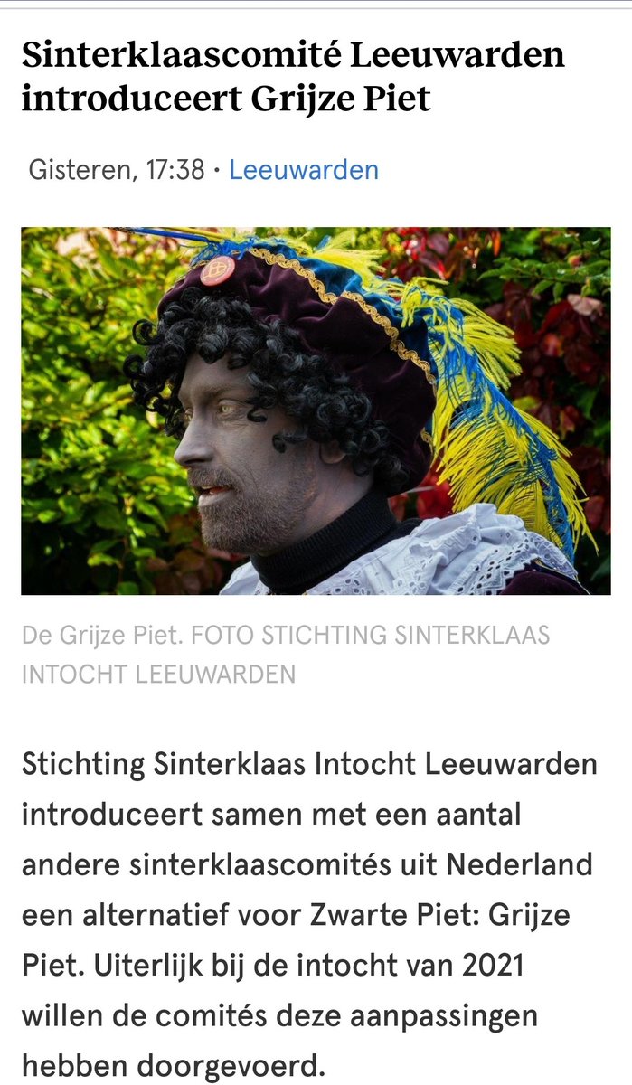 Grijze piet is racisme en iedereen die hierin verandering ziet, heeft het niet begrepen. Als je racisme gaat bagatelliseren, doe dan niets! Dit is een beledigende stap achteruit en niet waarnaar veel kinderen en volwassen smachten, namelijk een stap vooruit. #racisme