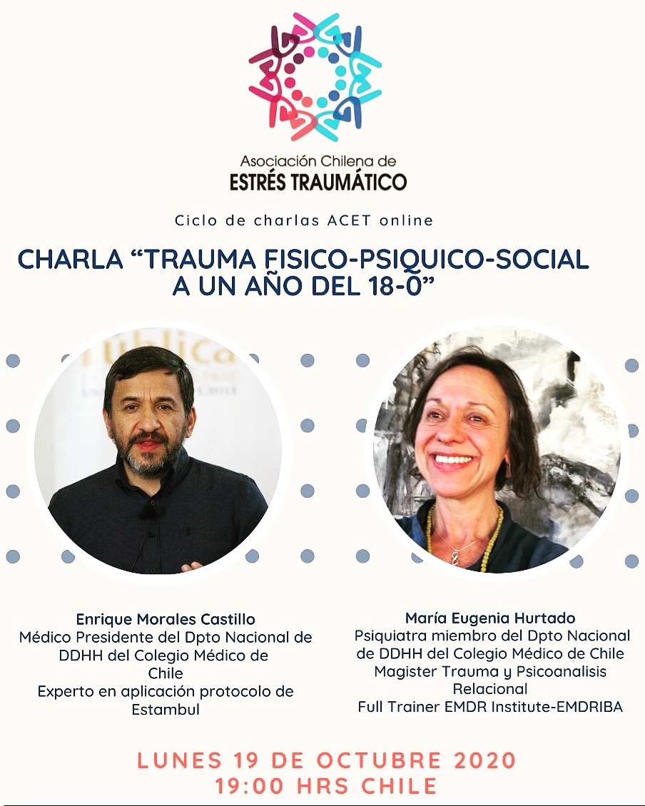 Inscripciones en: forms.gle/55ZfiHkwKxa7dF…

<a href="/colmedchile/">Colegio Médico de Chile - Colmed Chile</a> <a href="/obsDDHHcl/">Observadoras/es DDHH CL</a> <a href="/ministeriosalud/">Ministerio de Salud</a> <a href="/MinjuDDHH/">Ministerio de Justicia y Derechos Humanos</a> <a href="/izkia/">Izkia Siches Pastén</a> @cpsicologos @sochpsclinica