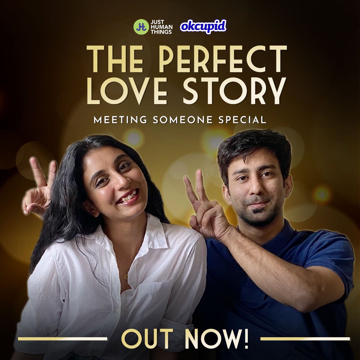 JHTIndia's tweet photo. The latest JHT release features Dolly Singh & Ambrish Verma for the first time on screen together! Watch #ThePerfectLoveStoryWithOKCupid https://t.co/2uYI2M10Vq #OKCupid #FindMyKind https://t.co/yx5Eumfl6N