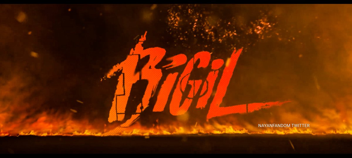 Here We Go!!!  A Small Tribute From My Side  #Bigil Thread Starting With Title Cards  #ThalapathyVijay  #Thalapathy &  #LadySuperstar  #Nayanthara Written & Directed By  @Atlee_dir .. #Master  @actorvijay 