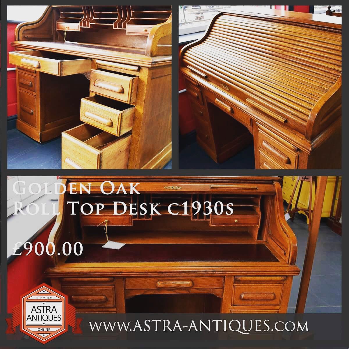 1930’s Golden oak roll top desk new to the website along with many more fantastic items. https://t.co/7ETIS127HE #rolltopdesk #goldenoak #newtothewebsite #astraantiquescentre #hemswell #lincolnshire #1930s https://t.co/ngjgOAWXQ0