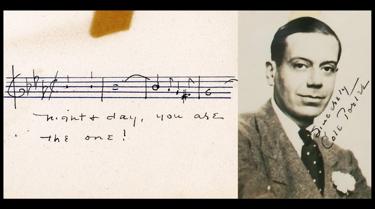 #15October #October15 #15Ottobre #10月15日 2020

🎗️ In memory of Cole Porter (1891-1964) 🇺🇸 

Autograph manuscript quotation signed of ''Night and Day'' for the stage production of the musical ''Gay Divorce'', starring Fred Astaire.

via natedsanders

#ColePorter #Jazz #Musicals